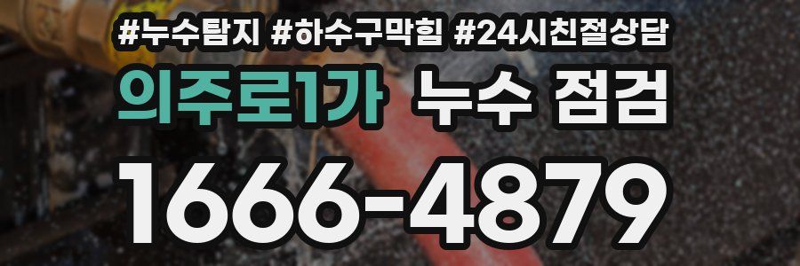 의주로1가 누수 점검