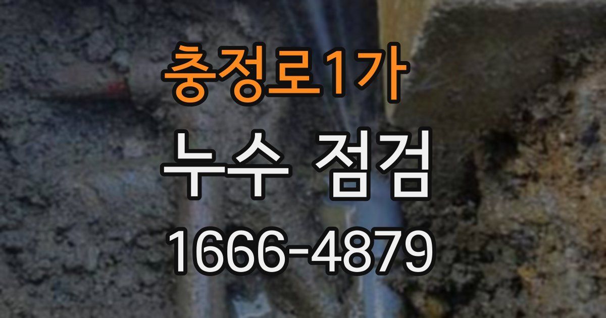 충정로1가 누수 점검