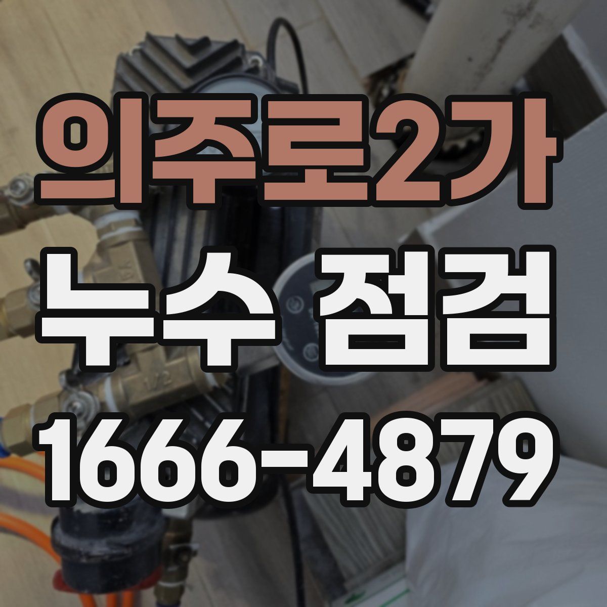 의주로2가 누수 점검