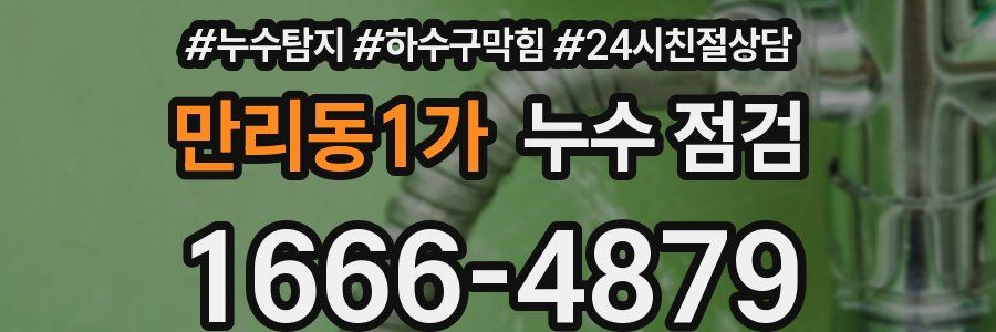 만리동1가 누수 점검