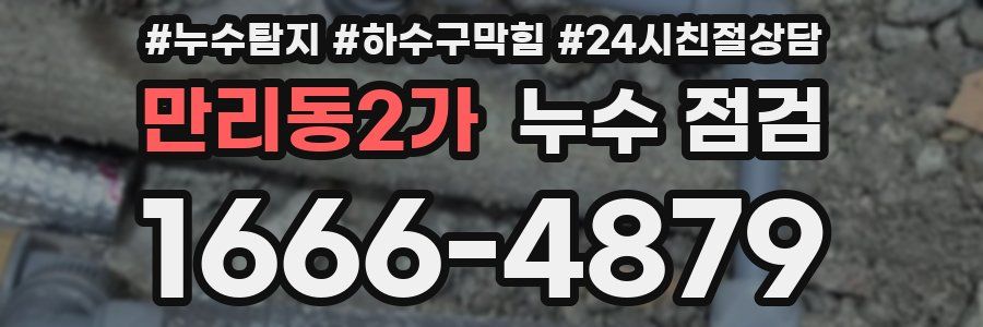 만리동2가 누수 점검
