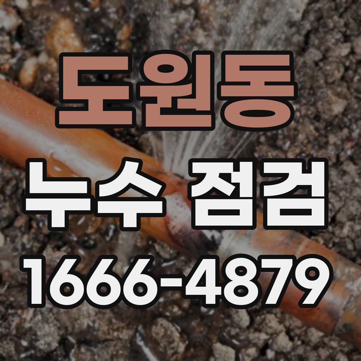 도원동 누수 점검