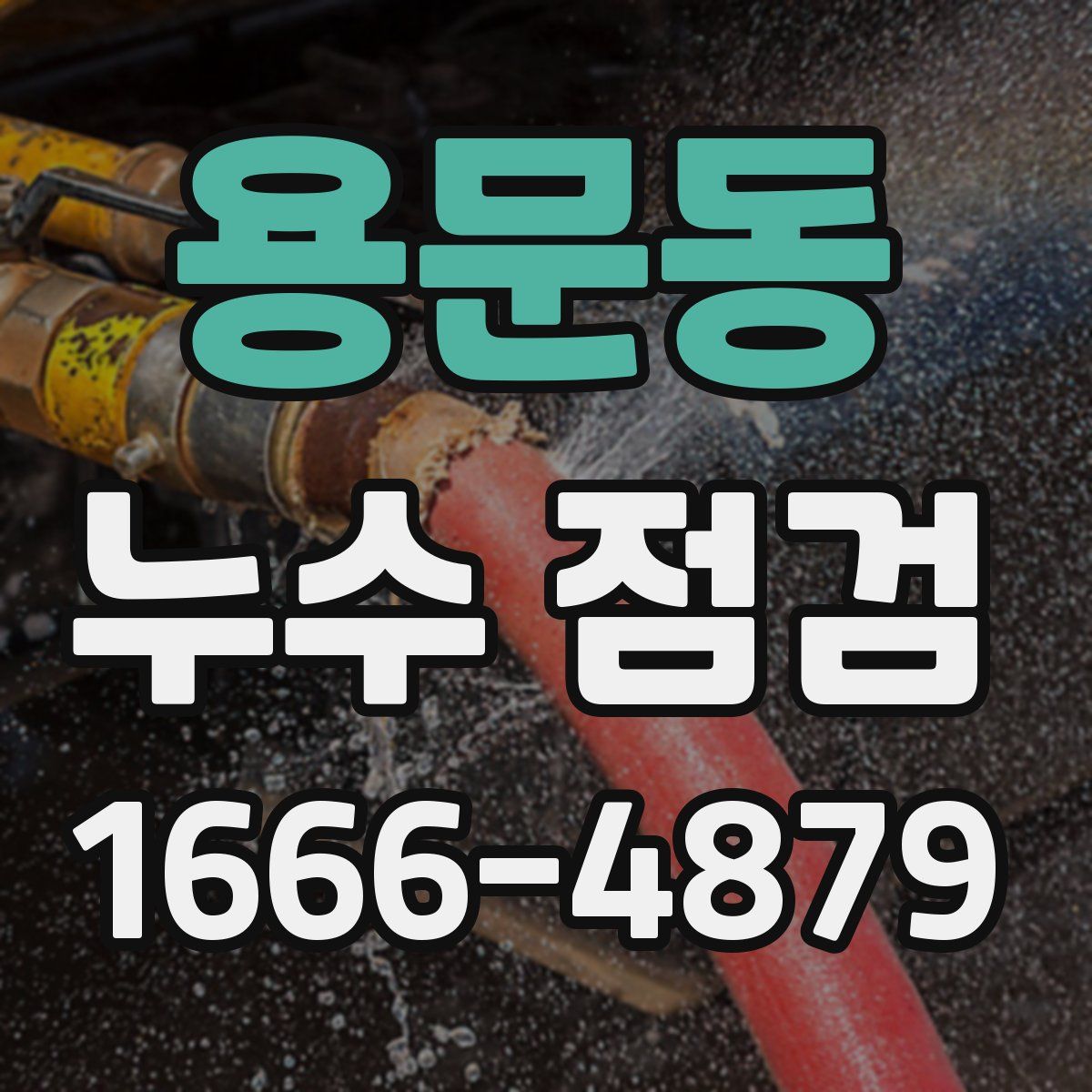 용문동 누수 점검