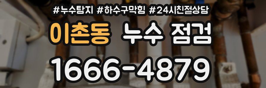 이촌동 누수 점검