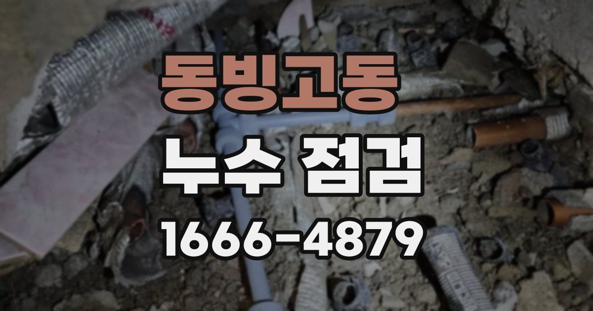 동빙고동 누수 점검