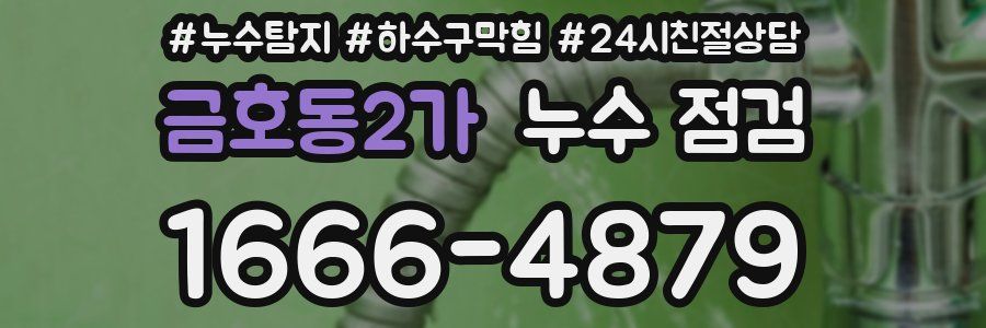 금호동2가 누수 점검