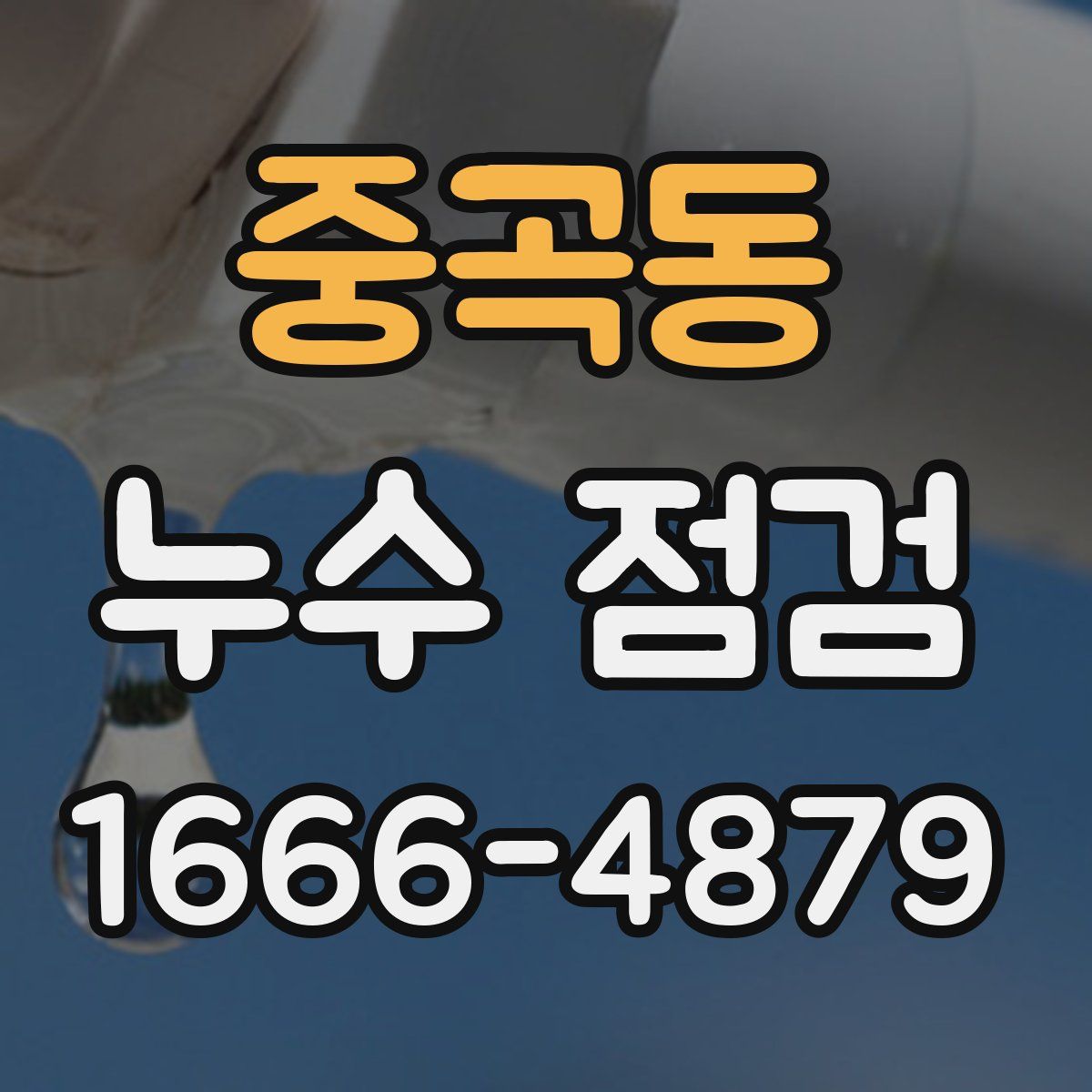 중곡동 누수 점검
