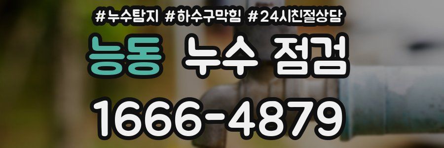 능동 누수 점검