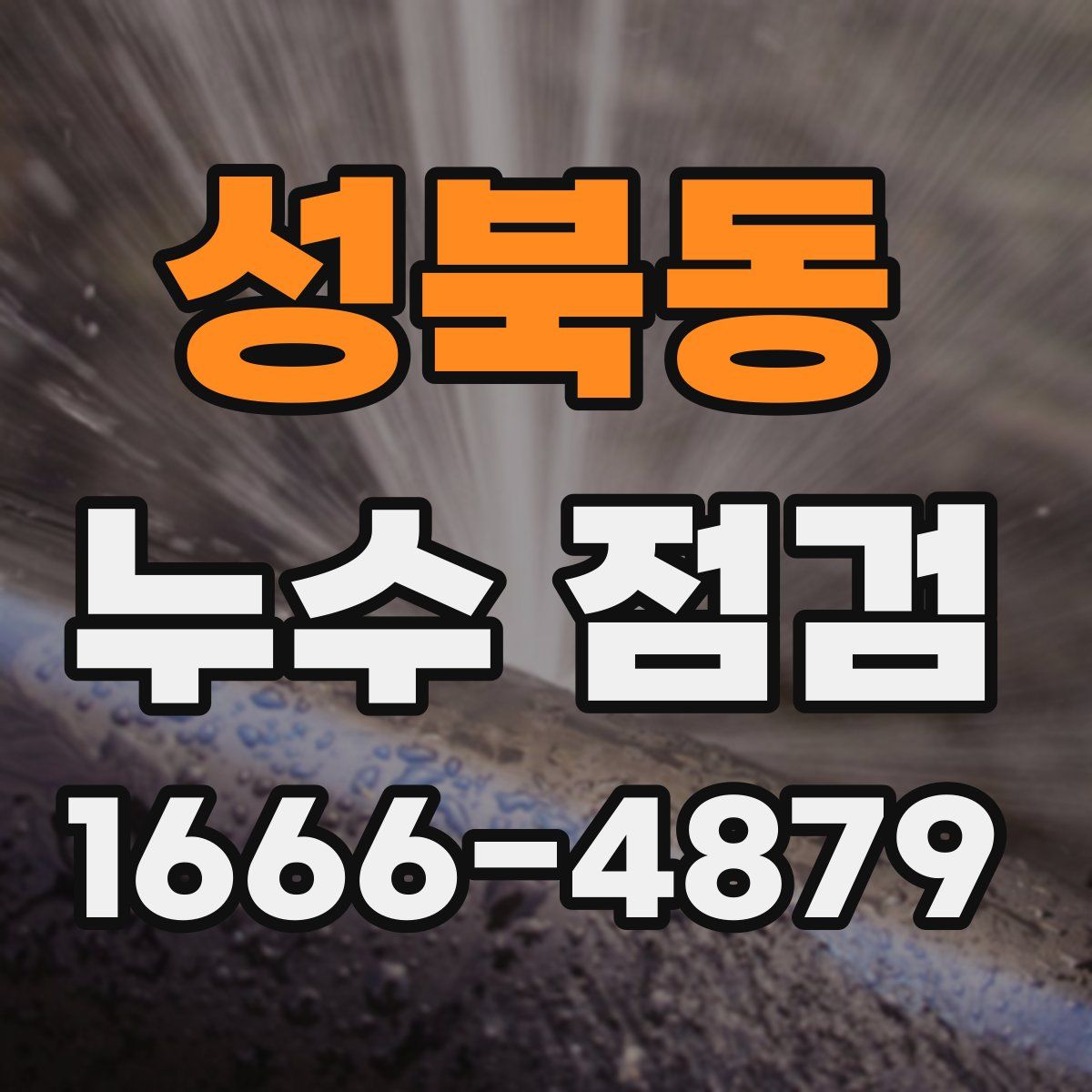 성북동 누수 점검