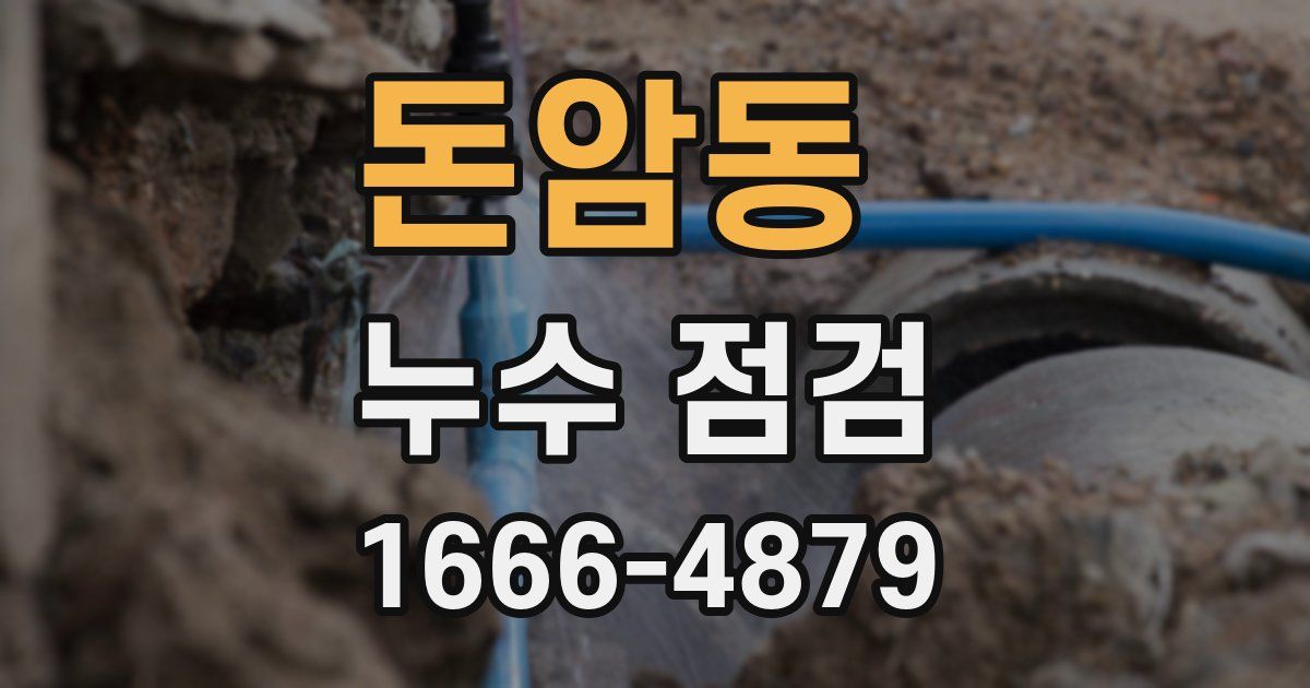 돈암동 누수 점검