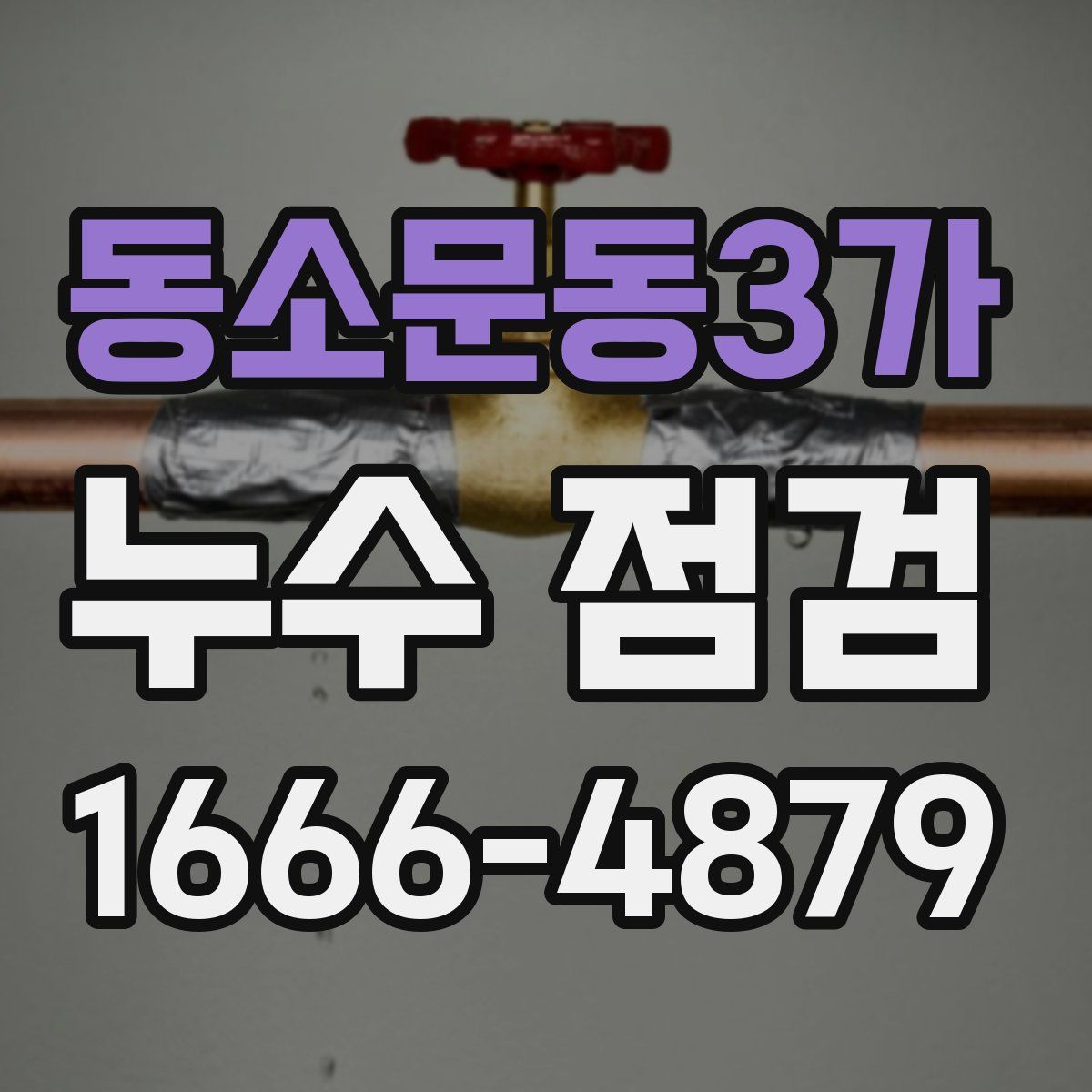 동소문동3가 누수 점검