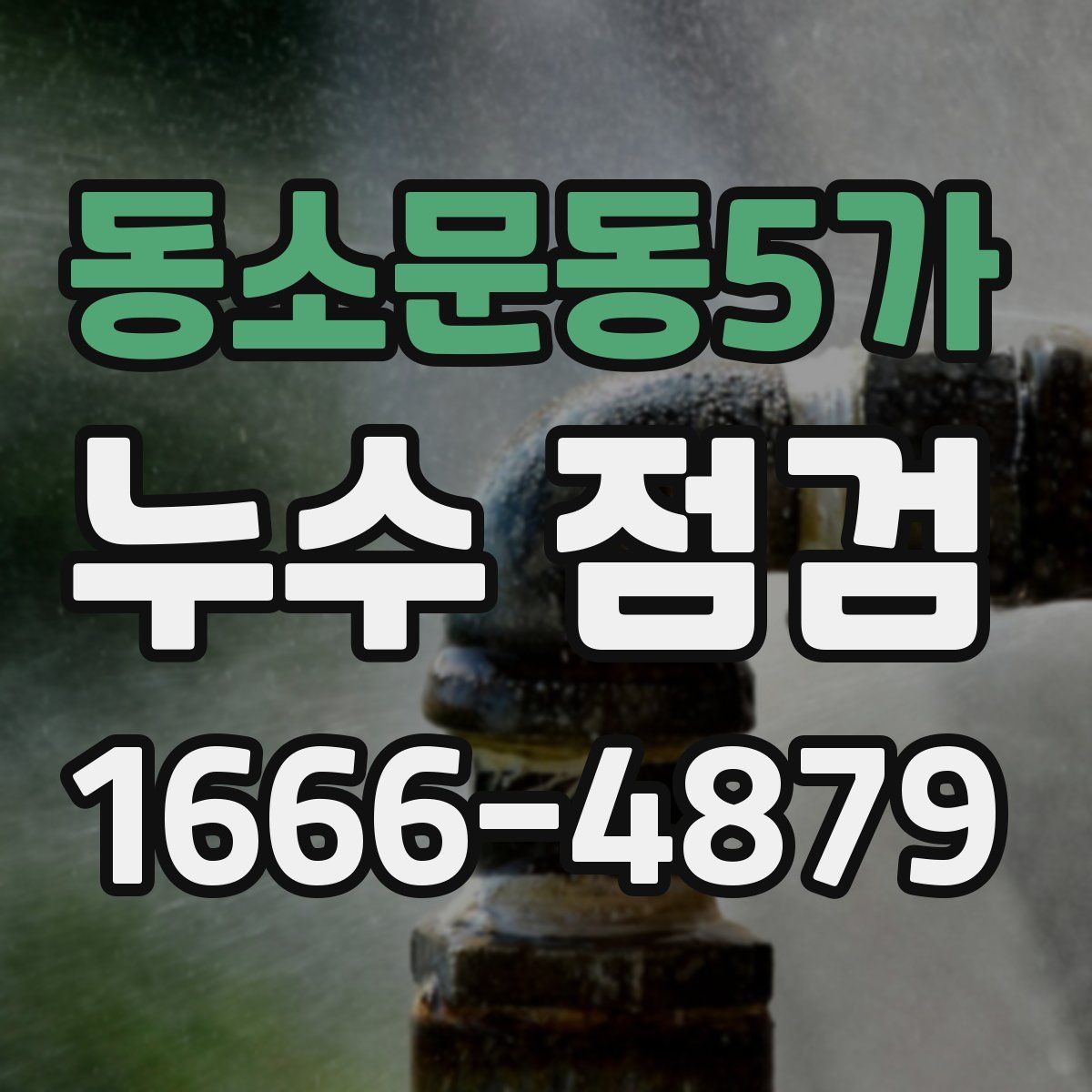 동소문동5가 누수 점검