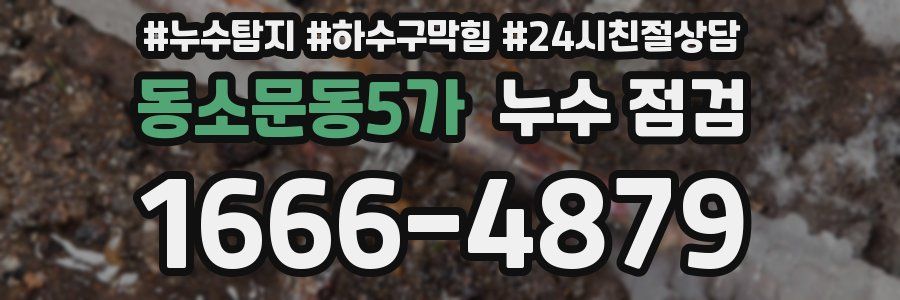 동소문동5가 누수 점검