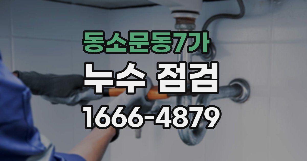 동소문동7가 누수 점검