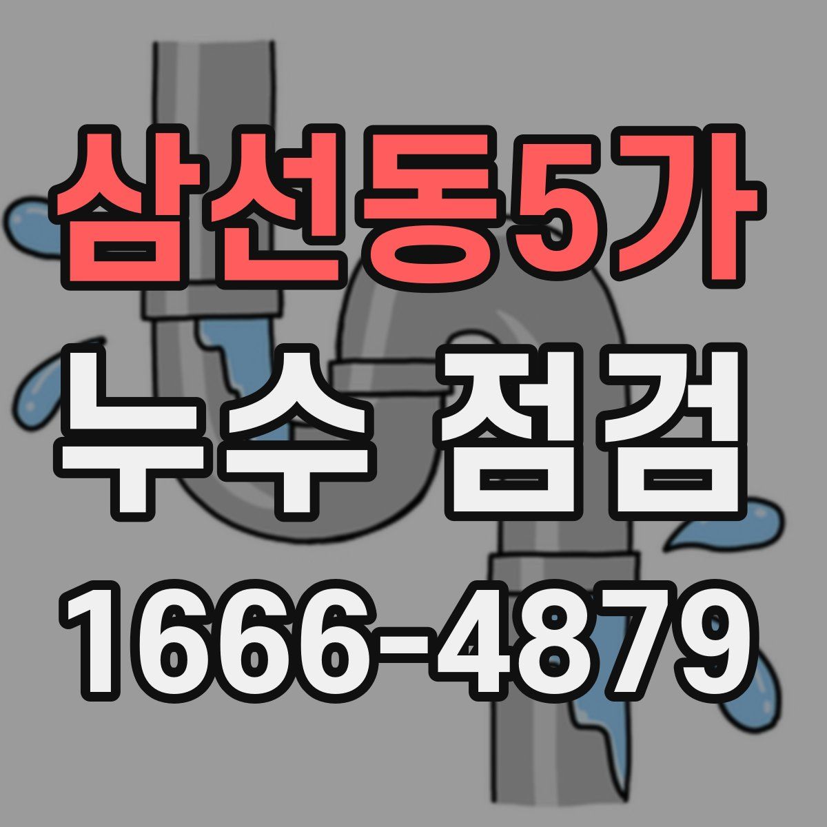 삼선동5가 누수 점검