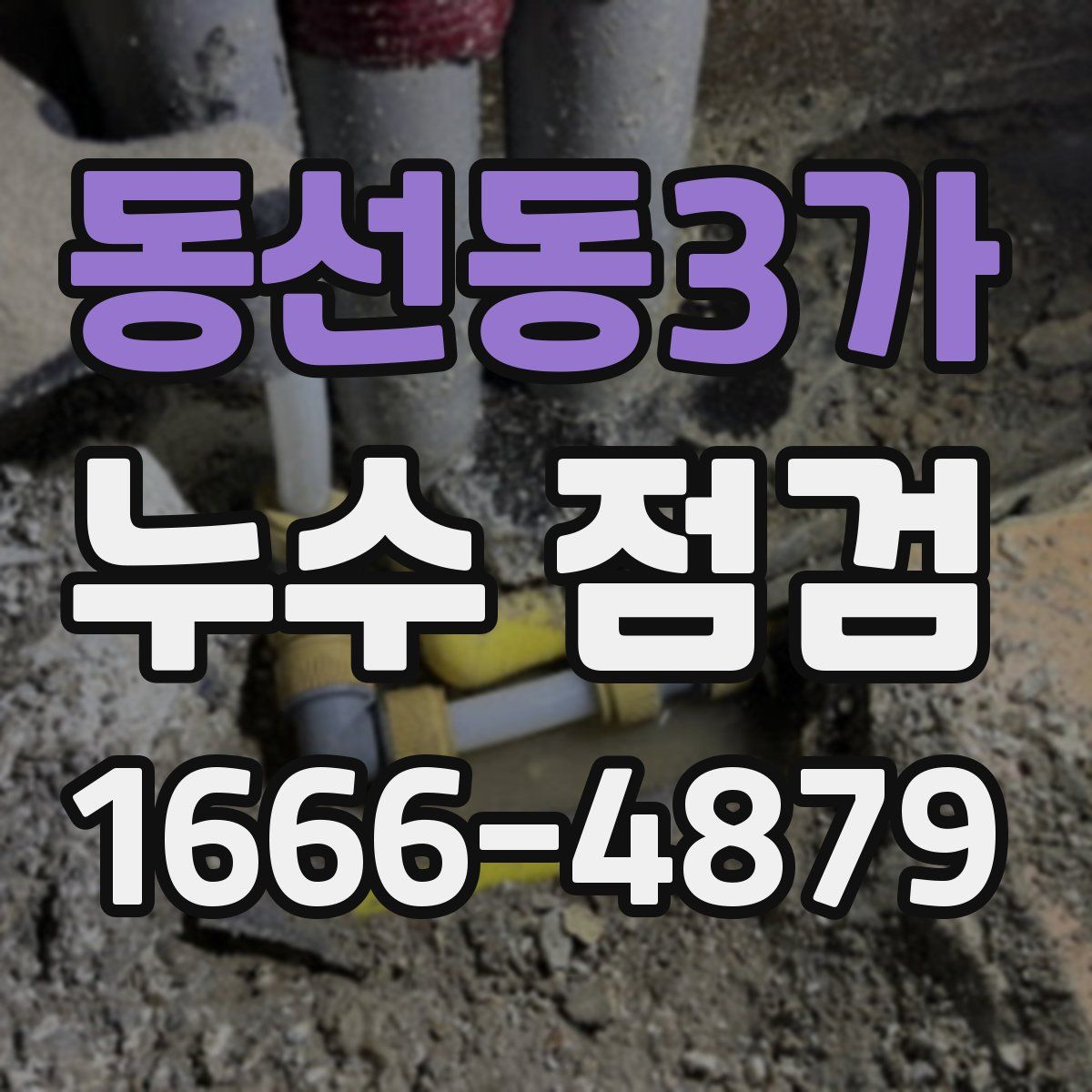 동선동3가 누수 점검