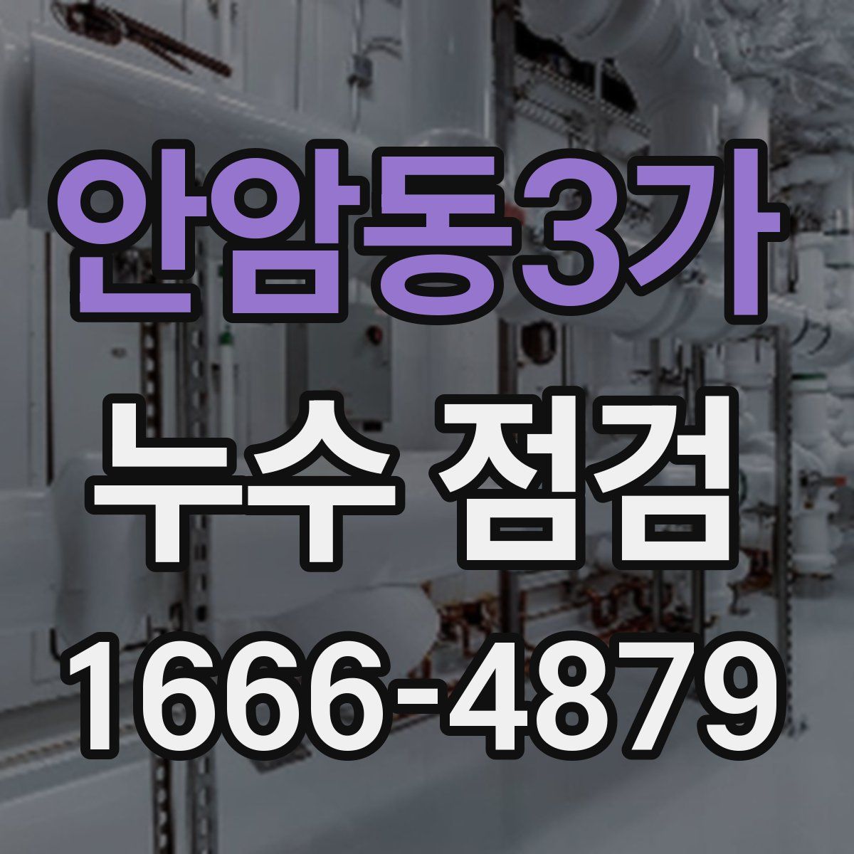 안암동3가 누수 점검
