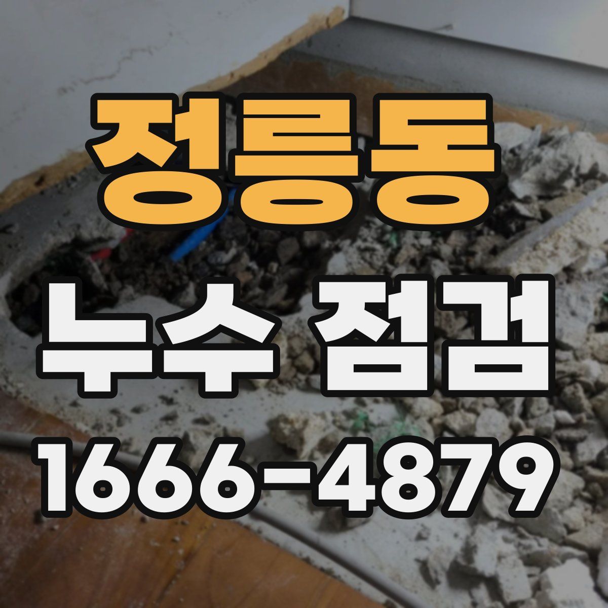 정릉동 누수 점검