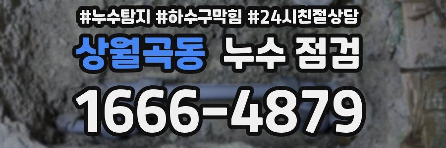 상월곡동 누수 점검