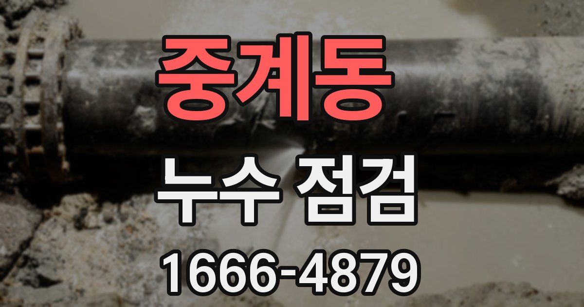 중계동 누수 점검