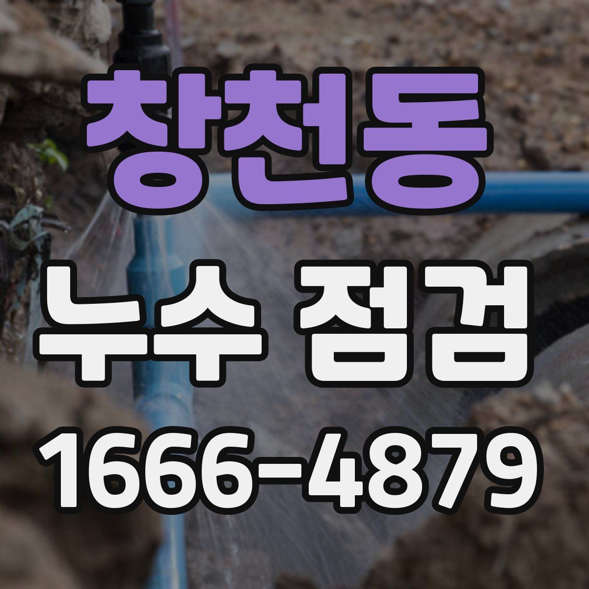 창천동 누수 점검
