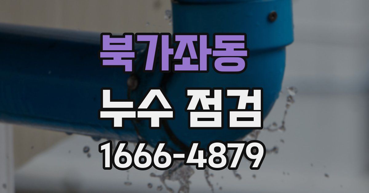 북가좌동 누수 점검