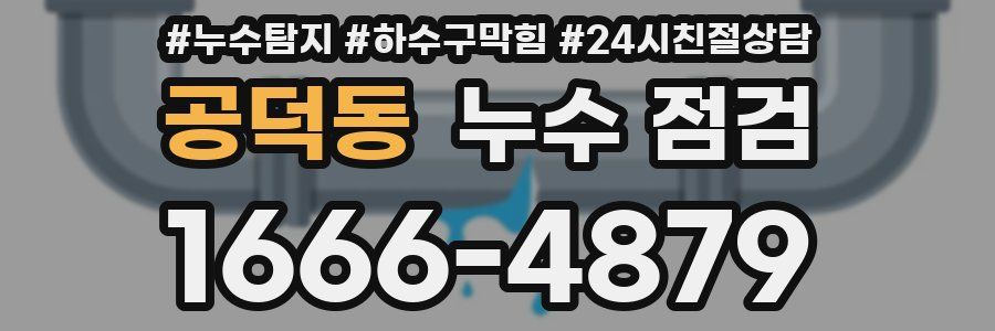 공덕동 누수 점검