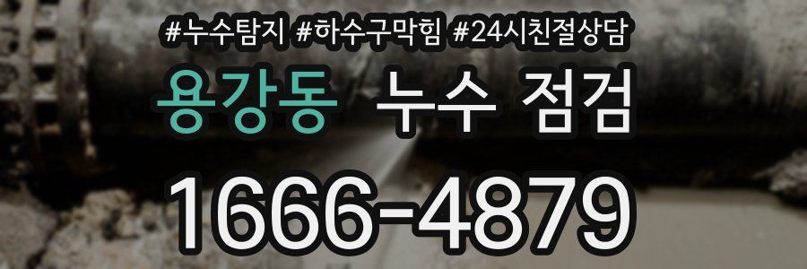 용강동 누수 점검