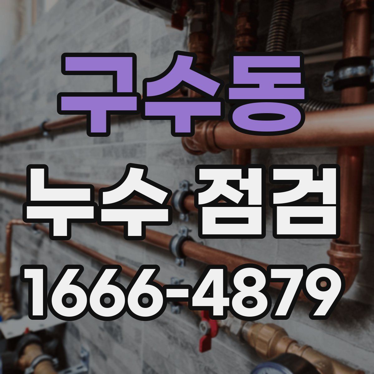 구수동 누수 점검