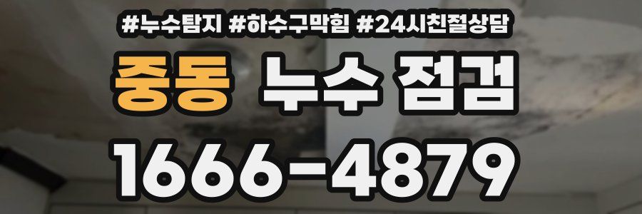 중동 누수 점검