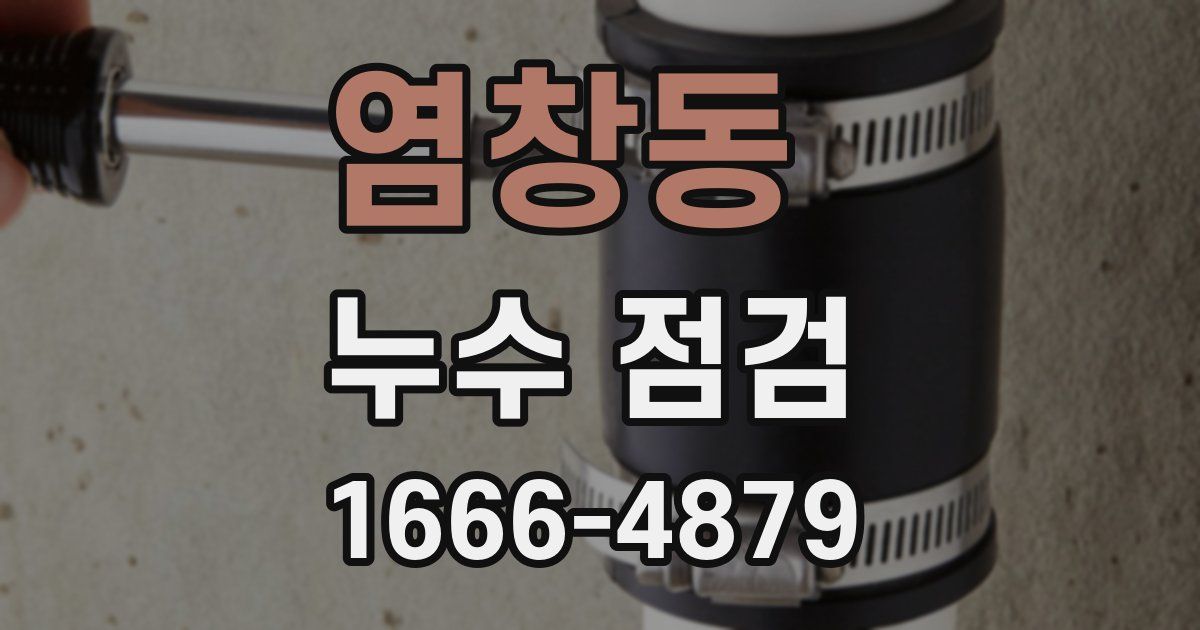 염창동 누수 점검