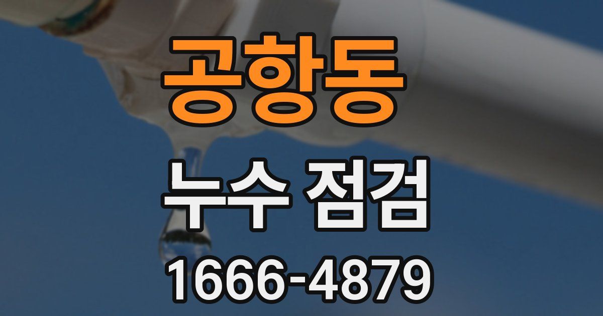 공항동 누수 점검