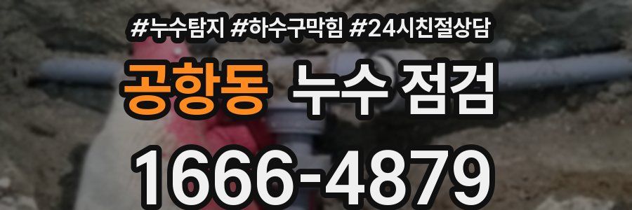 공항동 누수 점검