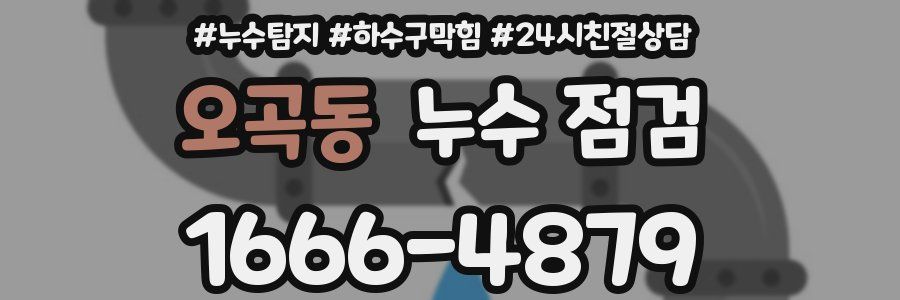 오곡동 누수 점검