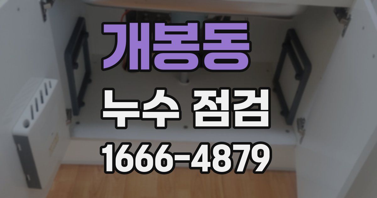 개봉동 누수 점검