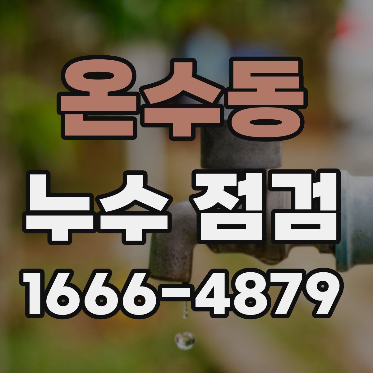 온수동 누수 점검
