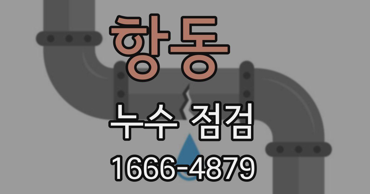항동 누수 점검