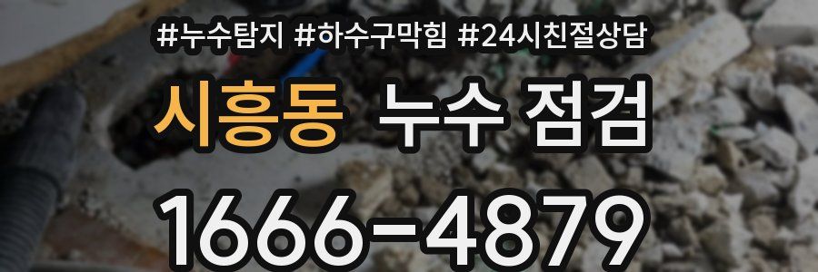 시흥동 누수 점검