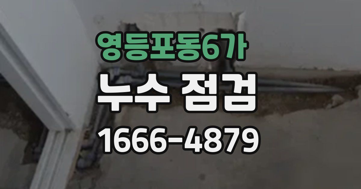 영등포동6가 누수 점검
