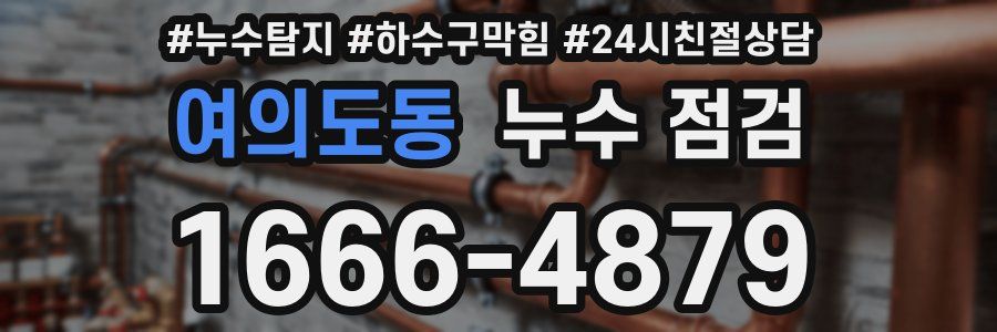 여의도동 누수 점검