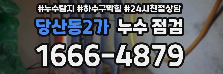 당산동2가 누수 점검