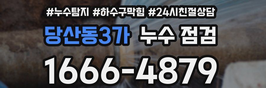 당산동3가 누수 점검