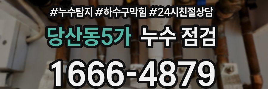 당산동5가 누수 점검