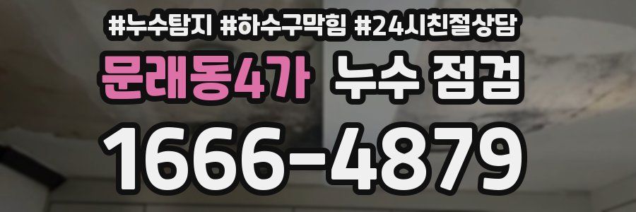 문래동4가 누수 점검