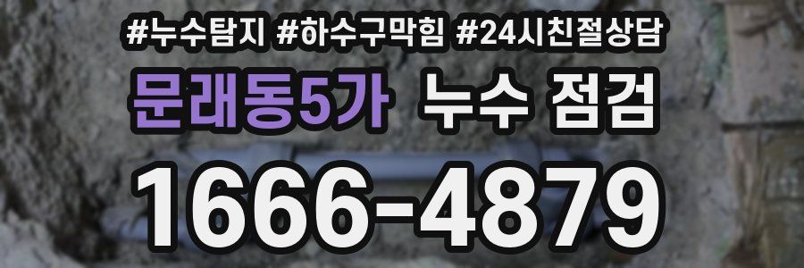 문래동5가 누수 점검