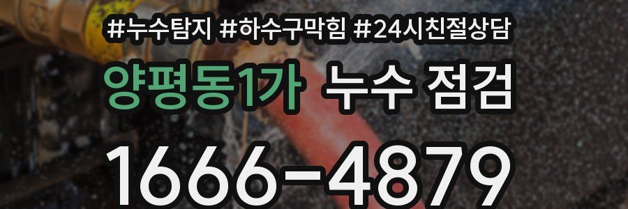 양평동1가 누수 점검