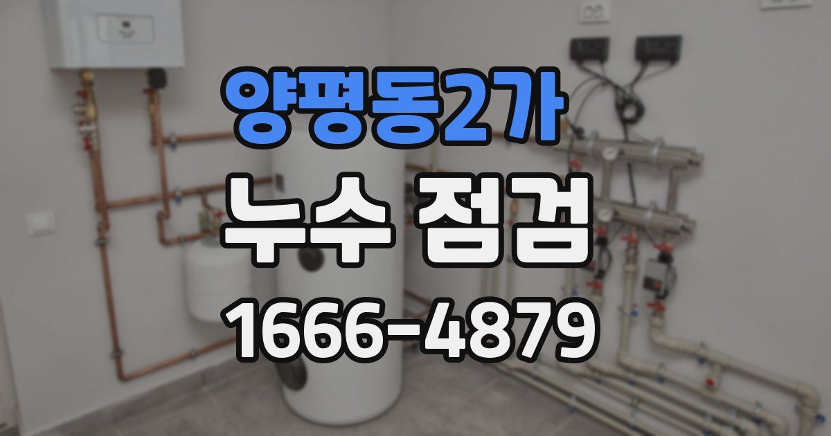 양평동2가 누수 점검