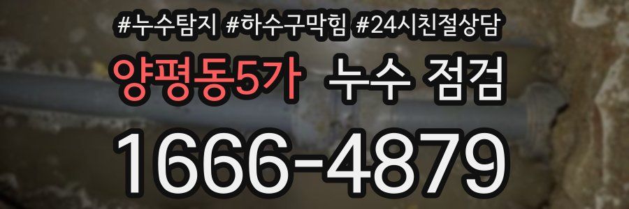 양평동5가 누수 점검