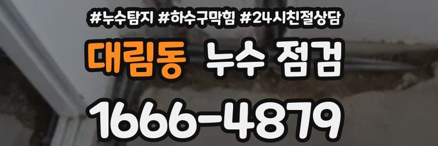 대림동 누수 점검