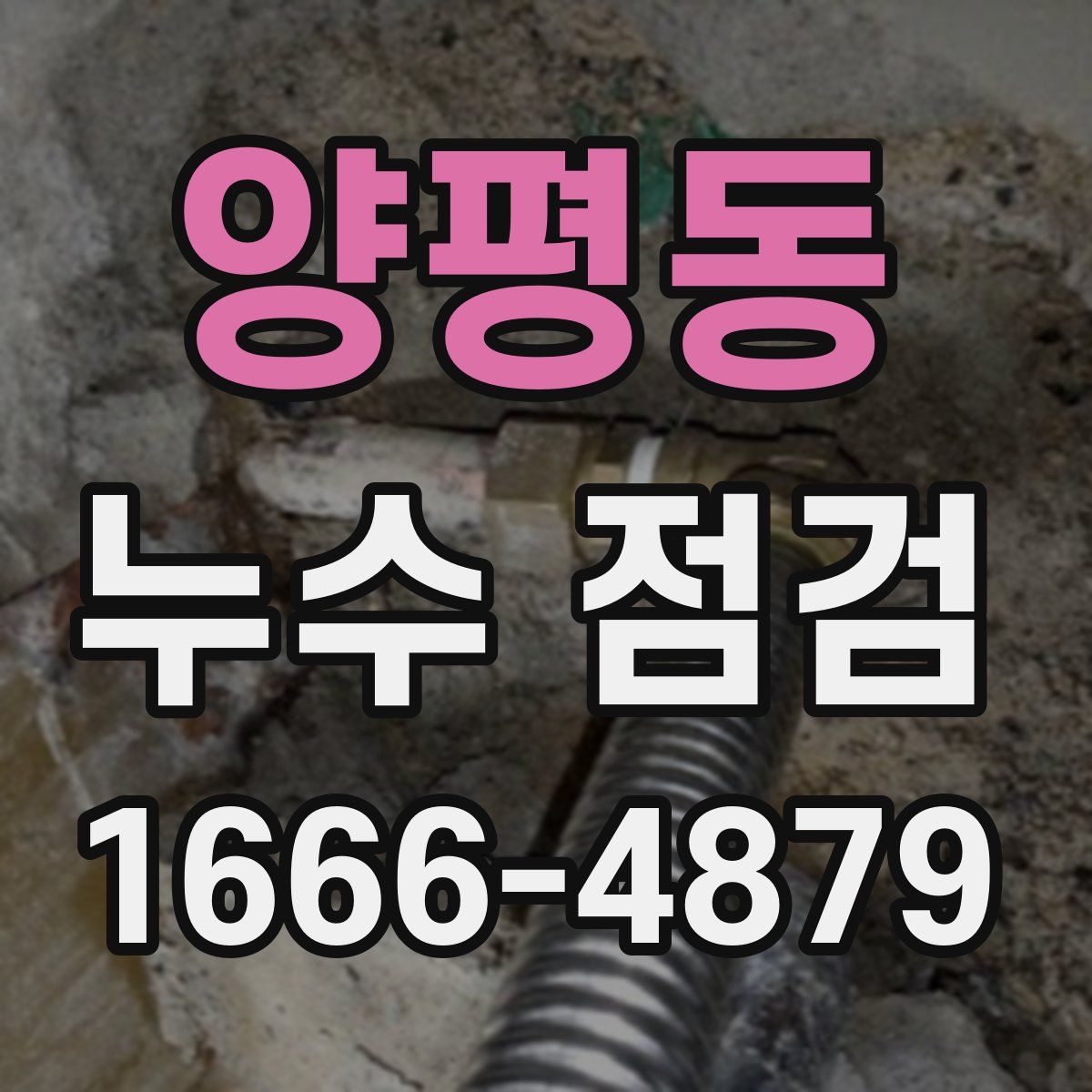 양평동 누수 점검